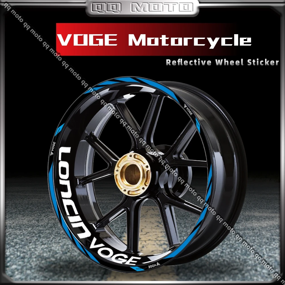 Moto Riflettente Cerchione Adesivo Striscia Decalcomania Accessori Nastro Impermeabile Per Voge 300/500/650Ds 500Ac Gp200/500R Lx300Ac