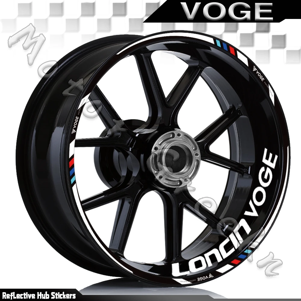 Per Voge 300/500/650Ds 500Ac Gp200/500R Lx300Ac Riflettente Moto Cerchione Adesivo Decalcomania Striscia Nastro Impermeabile
