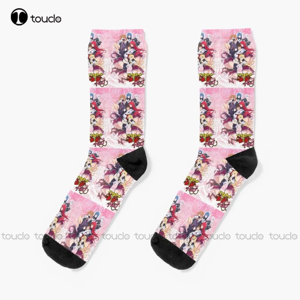 Highschool Dxd Hero Socks Pink Football Socks Personalizzato Personalizzato Unisex Adulto Teen Youth Socks Street Skateboard Socks Funny