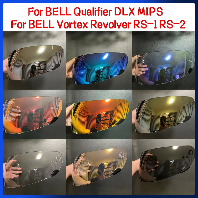 Visiera Per Casco Moto Per Bell Qualifier Dlx Mips Visiera Antivento Uv Antigraffio Visiera Per Bell Vortex Revolver Rs-1 Rs-2