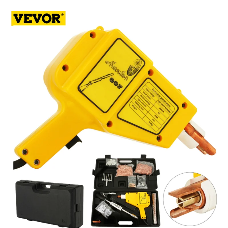 Vevor 800W Spotter Set Spot Welder Puller Kit 1600A Saldatore Dent Extractor Saldatura Wire Stud Car Body Panel Riparazioni