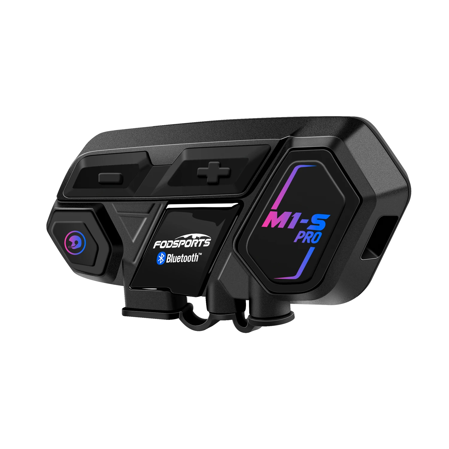 Fodsports M1-S Pro Interfono Per Casco Moto Auricolare Bluetooth Intercomunicatore Wireless 8 Rider Citofono 2000M Bt5.0