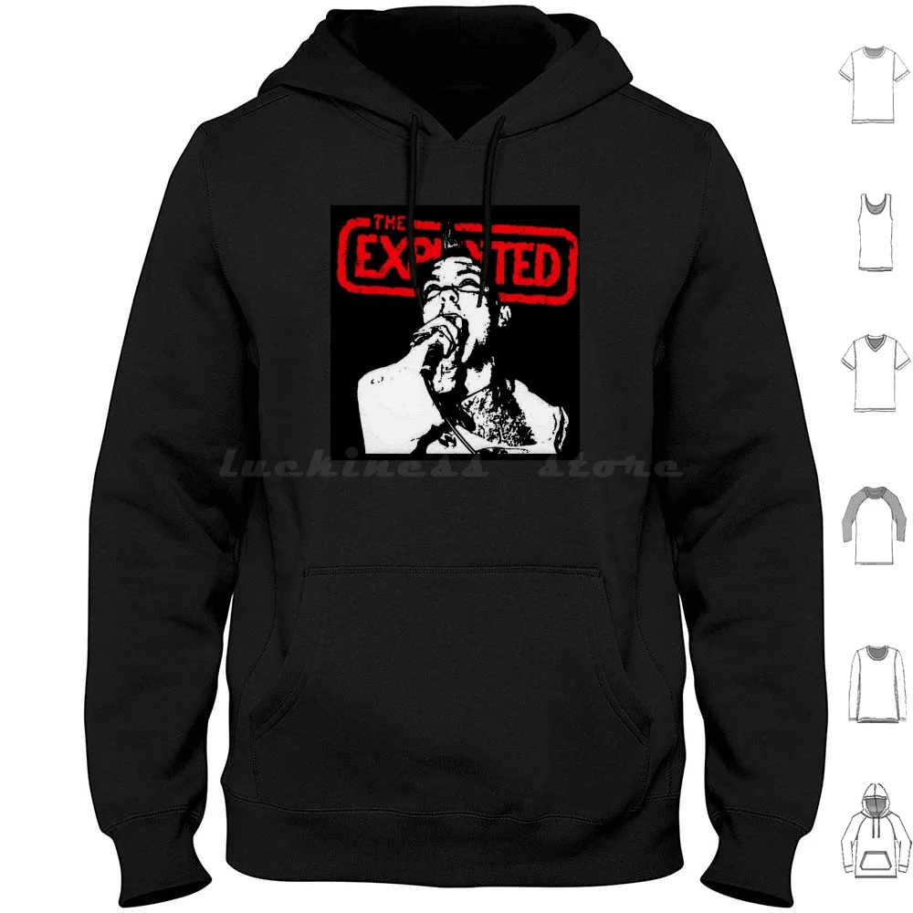 The Vocalist Of Ex Felpe Con Cappuccio Manica Lunga The Extroded The Extroded Best Seller The Extroded Album The Extroded Punk