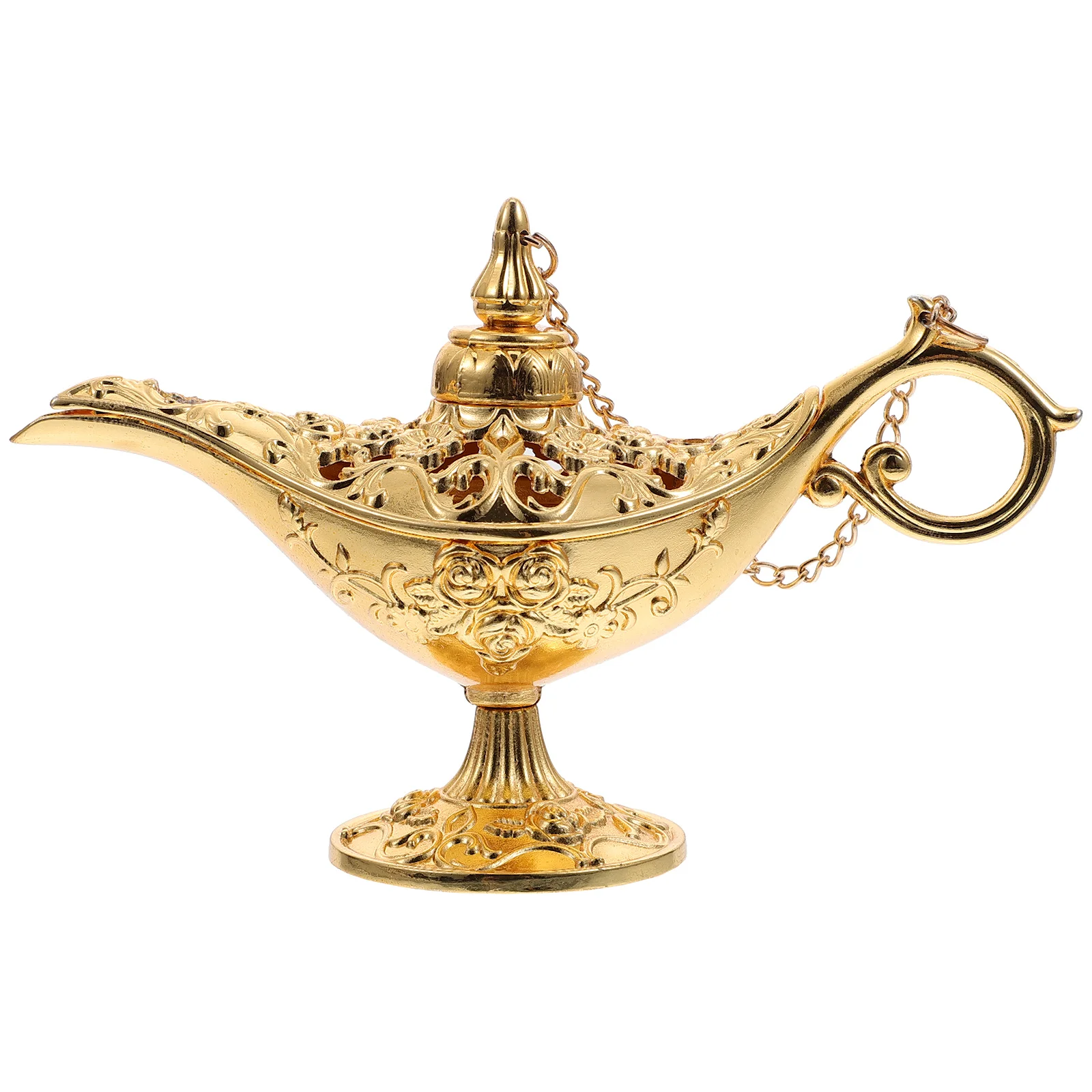 Lampada Decor Wishing Oil Decorations Vintage Party Ghee Retro Small Artistic Desktop Ornament Aladin Lantern Table Holderlegend