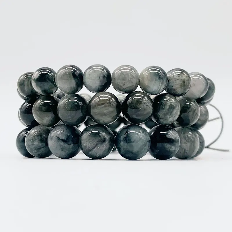 Buona Qualità Nature Labradorite Sun Stone Russian Charoite Amazonite Hawk 6Mm 8 Mm Round Bead Bracciale Da Uomo Per Ragazza Donna