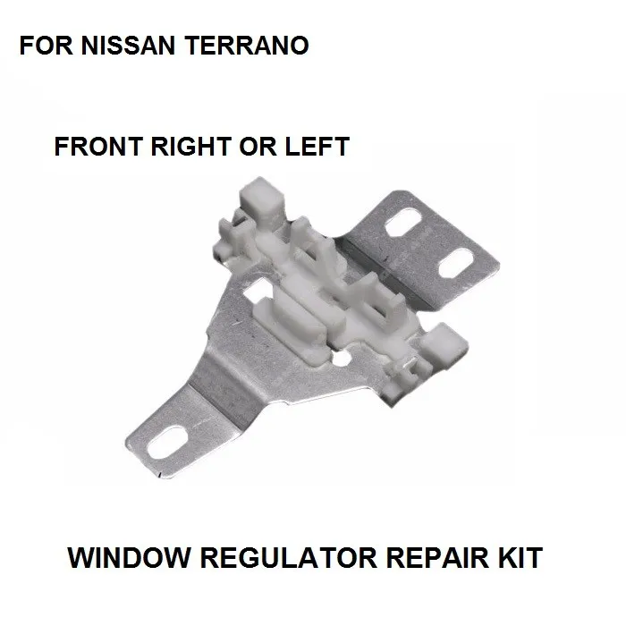 Slider In Metallo Per Riparazione Alzacristalli Per Nissan Terrano Mk 2 Ii / R20 Anteriore Sinistro O Destro