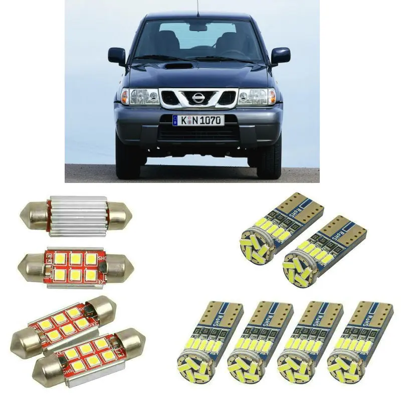 Luci Interne A Led Per Auto Per Lampadine Nissan Terrano 2 R20 Terrano D10 Per Auto Luce Targa 6Pc