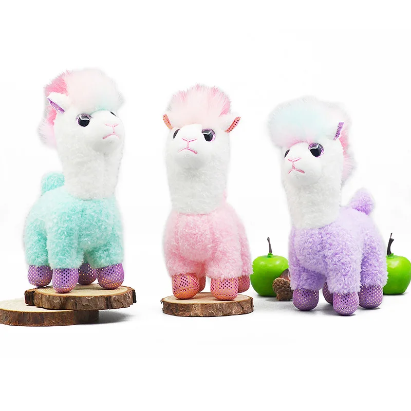 Portachiavi Alpaca Peluche Alpaca Giapponese Morbido Farcito Carino Pecora Lama Bambole Animali Portachiavi Bambola Peluche Alpaca Giapponese