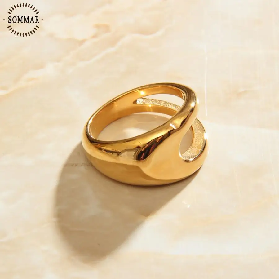 Sommar Shopping Online India Placcato Oro Taglia 6 7 8 Profumo Donna Knuckle Rings Alien Personality Ins Opal Jewellery