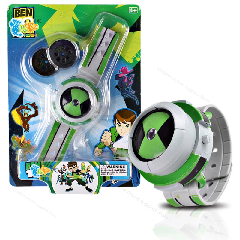 Ben 10 Cartoon 3D Projector Watch Genuine Children Watches Toys Ben10 Anime Action Figures Model Cosplay Toys For Boys Gifts