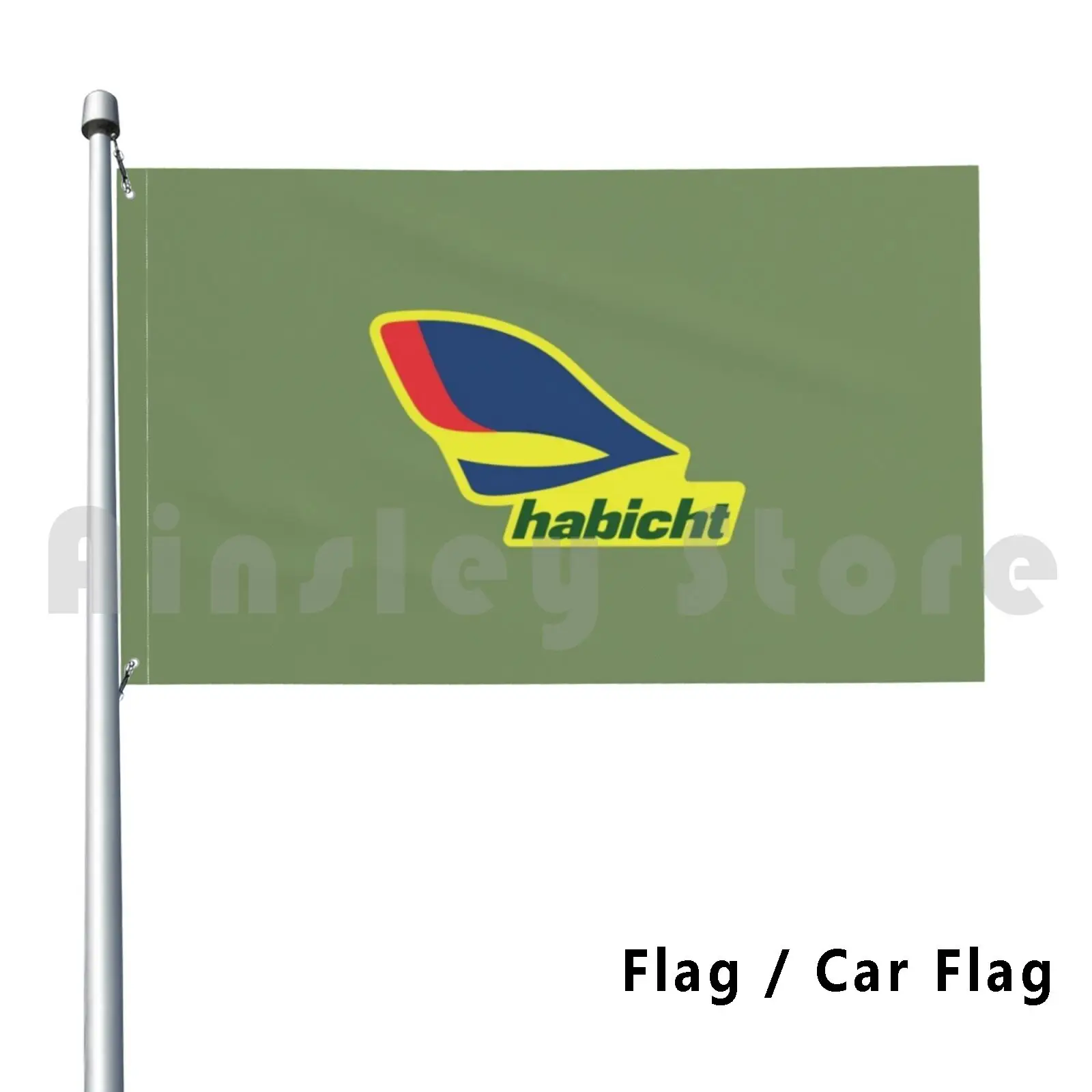 Copia Di Habicht Logo ( V2 A Destra) Bandiera Auto Bandiera Stampa Personalizzata Simson Simson Hawk Sr4 Sr4 4 Hawk Simson