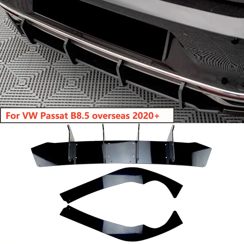 Per Vw Passat B8.5 Overseas 2020 + Car Under Paraurti Posteriore Labbro Inferiore Wind Blade Spoiler Auto Wind Knife Splitter Modifica Guard