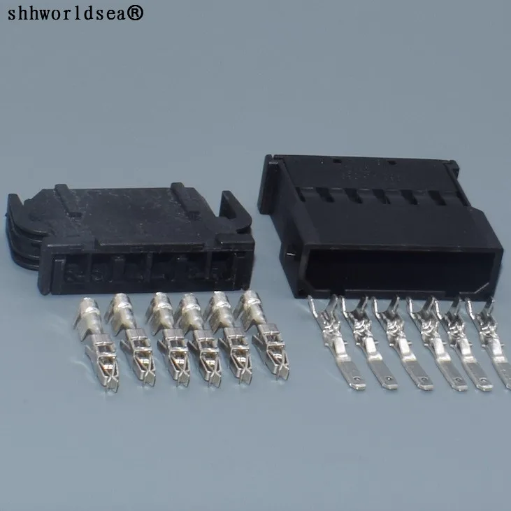 Shhworldsea 6 Spille 2.8Mm Automotive Connettore Femmina Maschio Auto Spina Elettrica 893 971 996/893 971 636 Per Il Vw