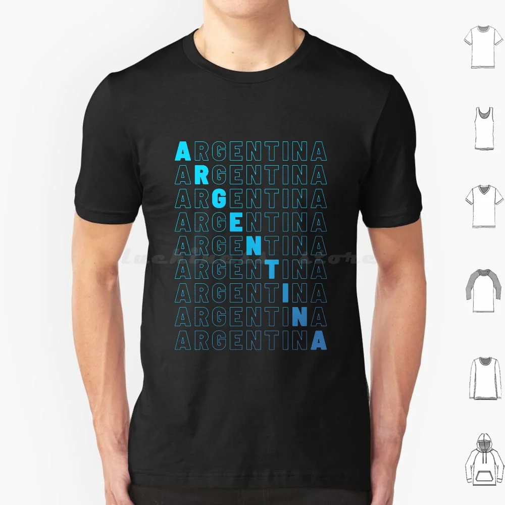 Argentina Soccer Fan T Shirt Cotone Uomo Donna Stampa Fai Da Te Argentina Argentinean Argentina Football Futbol Soccer 10