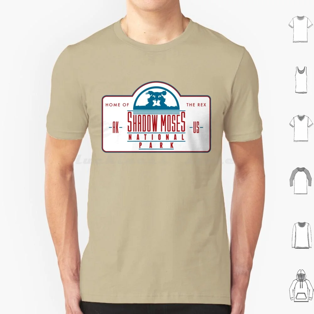 Metal Gear Solid Shadow Moses National Park-Mgs Home Of The Rex Sign T Shirt Big Size 100% Cotone Metal Gear Metal Gear Solid