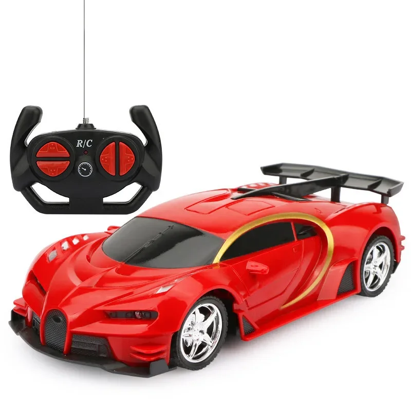 Rc Cars 1:18 Bugatti Red Sports Car Resistenza Dei Bambini Alla Caduta E Alla Collisione Giocattolo Per Auto Rosso Classico A Quattro Canali Per Bambi