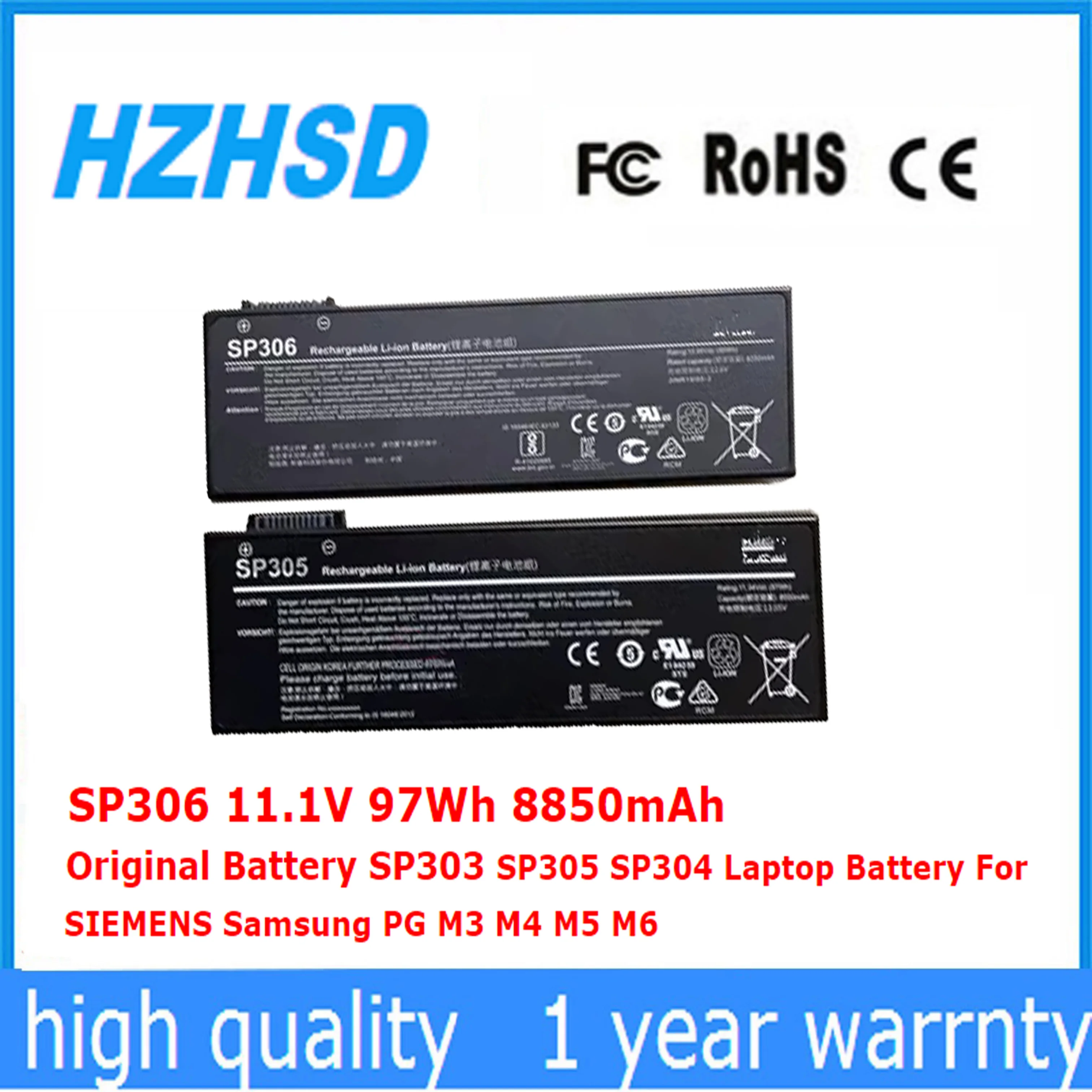 Sp306 11.1V 97Wh 8850Mah Originale Sp303 Sp305 Sp304 Batteria Per Laptop Per Siemens Samsung Pg M3 M4 M5 M6