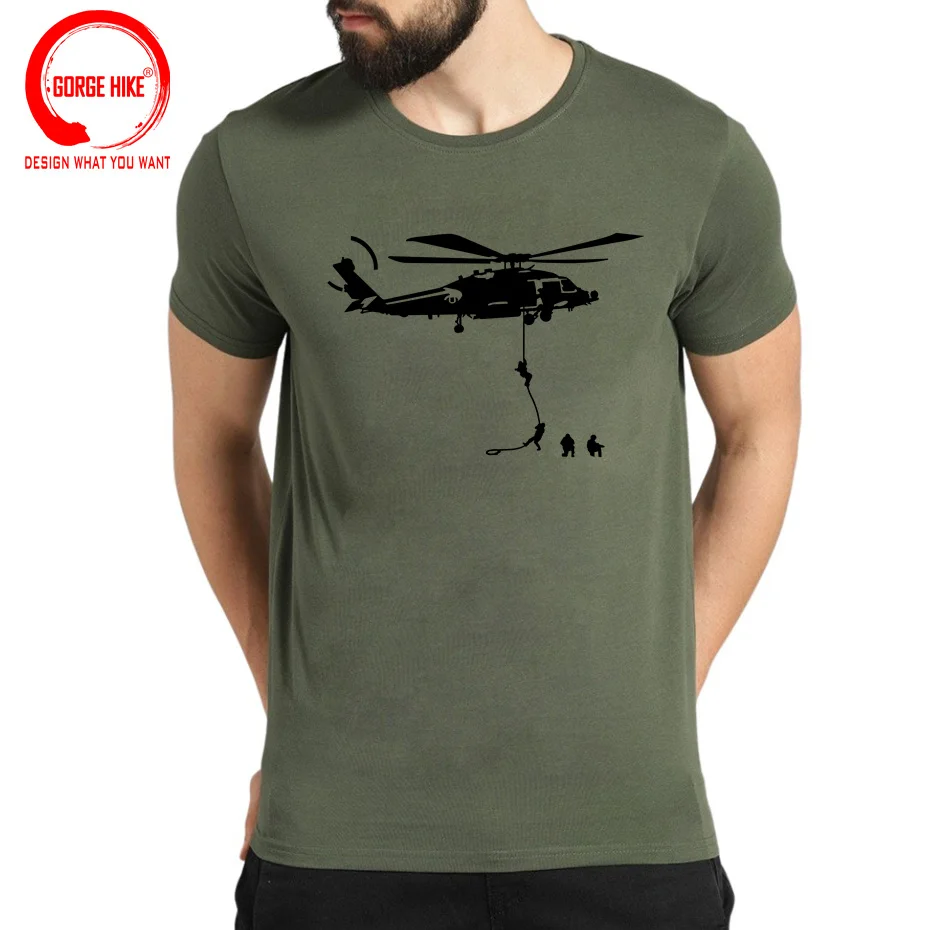 Usa Airborne Jump Paracadutoper 82Nd Fashion Casual Print T Shirt Uomo Us Special Forces Human Race Hip Hop Abbigliamento T Shirt In Cotone