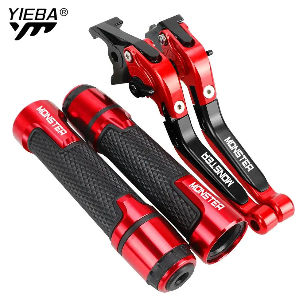 Cnc Moto Freno Regolabile Leve Frizione Manubrio Estremità Manopole Per Ducati Monster M1100/S/Evo Monster 1200 Monster 1200/S/R
