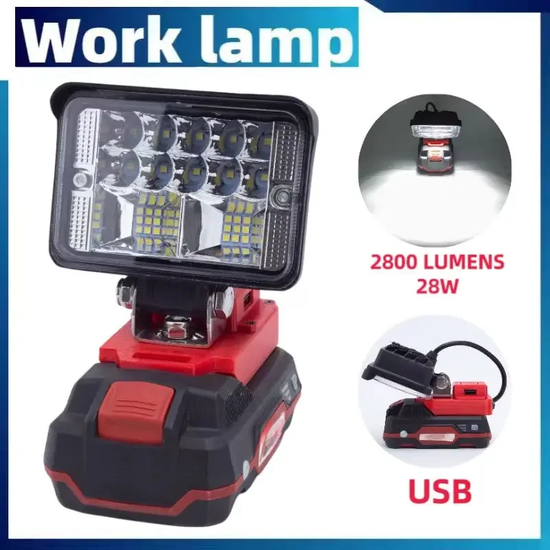 Luci Di Lavoro A Led Wireless Con Porta Usb Per Lidl Parkside Lampada A Led Luce Da Campeggio A Led Lanterna Per Tenda Da Esterno Super Bright