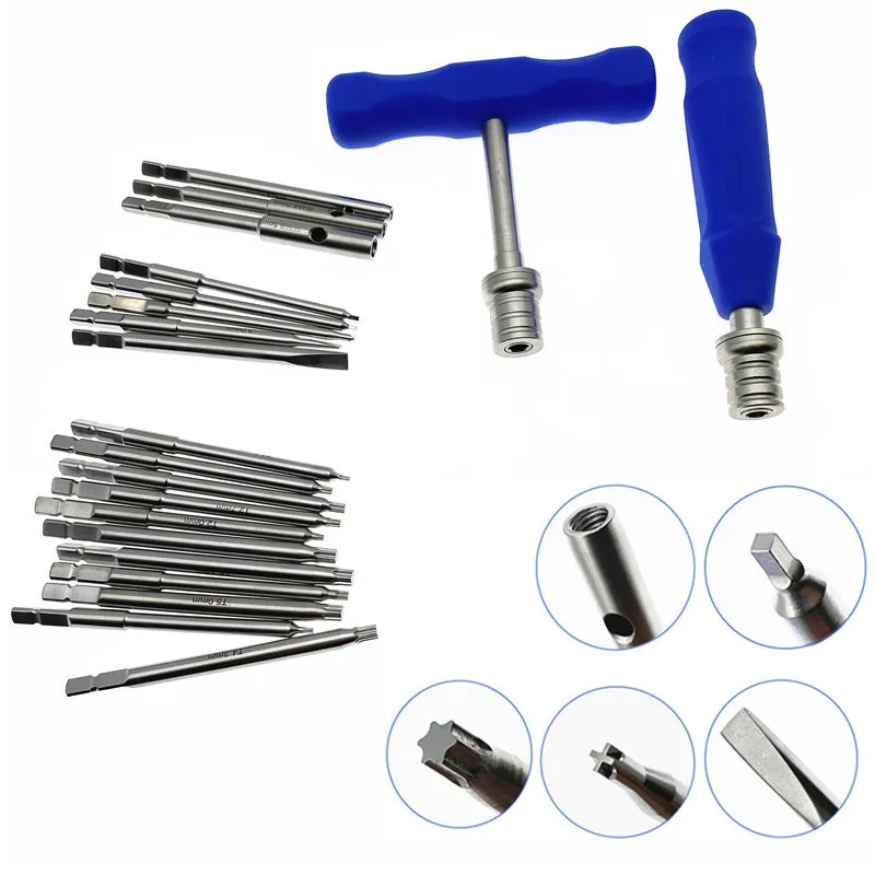 Bone Screw Extractor Quick Coupling Handle Hex Star Drill Handle Hollow Mill For Removal Orthopedics Surgical Instrument
