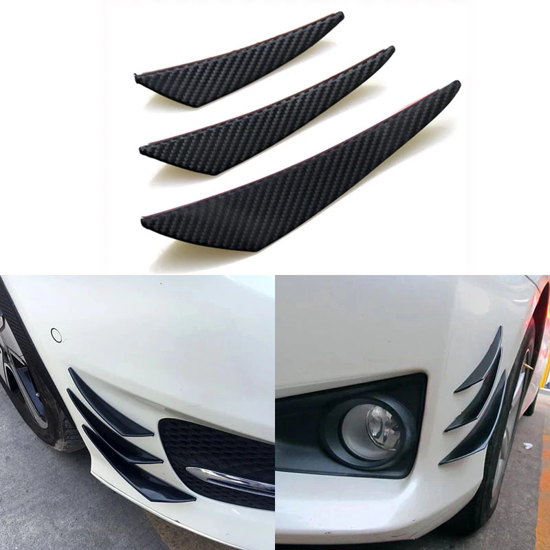 6 Pz Universale Paraurti Anteriore Decorazione Diffusore Splitter Spoiler Per Golf 4 Tuning Camaro Accessori W177 Protezione Paraurti Auto