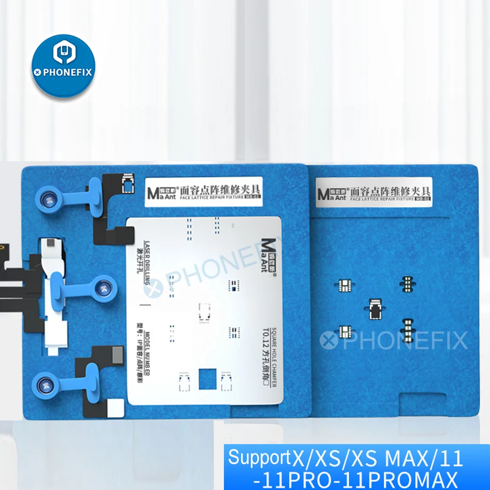 Telefono Dot Matrix Face Id Reballing Riparazione Test Fixture Maant Mechanic Tin Planting Platform Per Iphone X-13 Pro Max