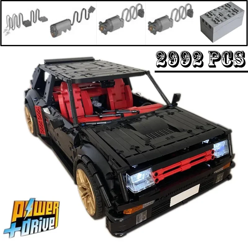 Nuovo Moc-115234 R5 Turbo Telecomando Power Model Supercar Racers Veicoli Building Blocks Mattoni Giocattoli Bambini Ragazzi Regali Di Compleanno
