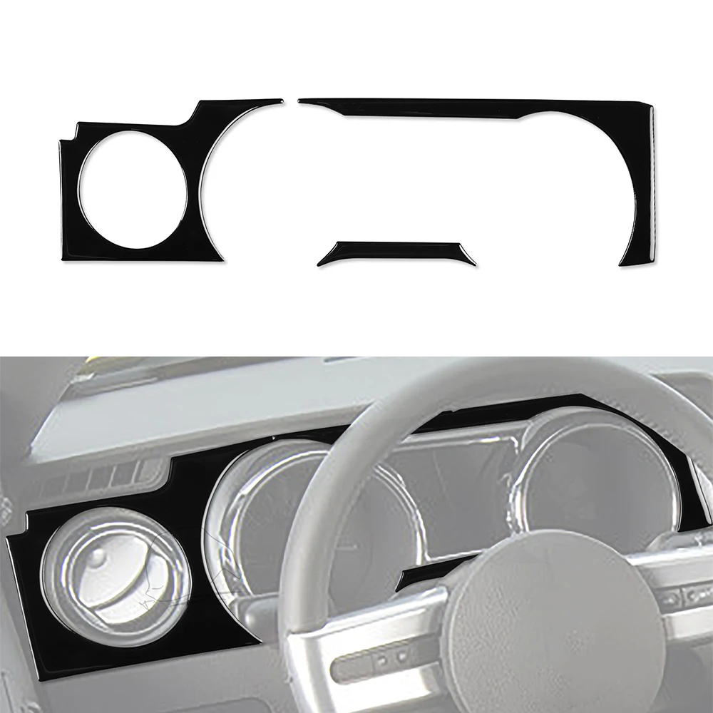 Per Ford Mustang 2005 2006 2007 2008 2009 Velocimetro Surround Cover Trim Sticker Decalcomania Accessori Auto Abs