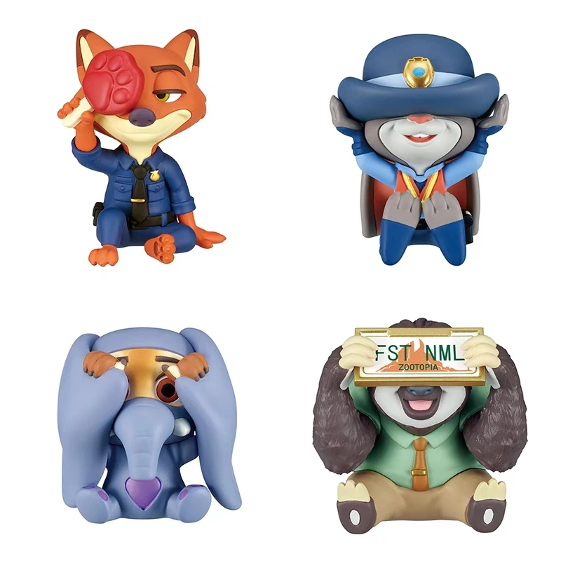 Disney Zootopia Judy Nick Flash Elephant Animal Action Figurine Zootropolis Model Doll Statue Toys Action Figure Dolls Ornament