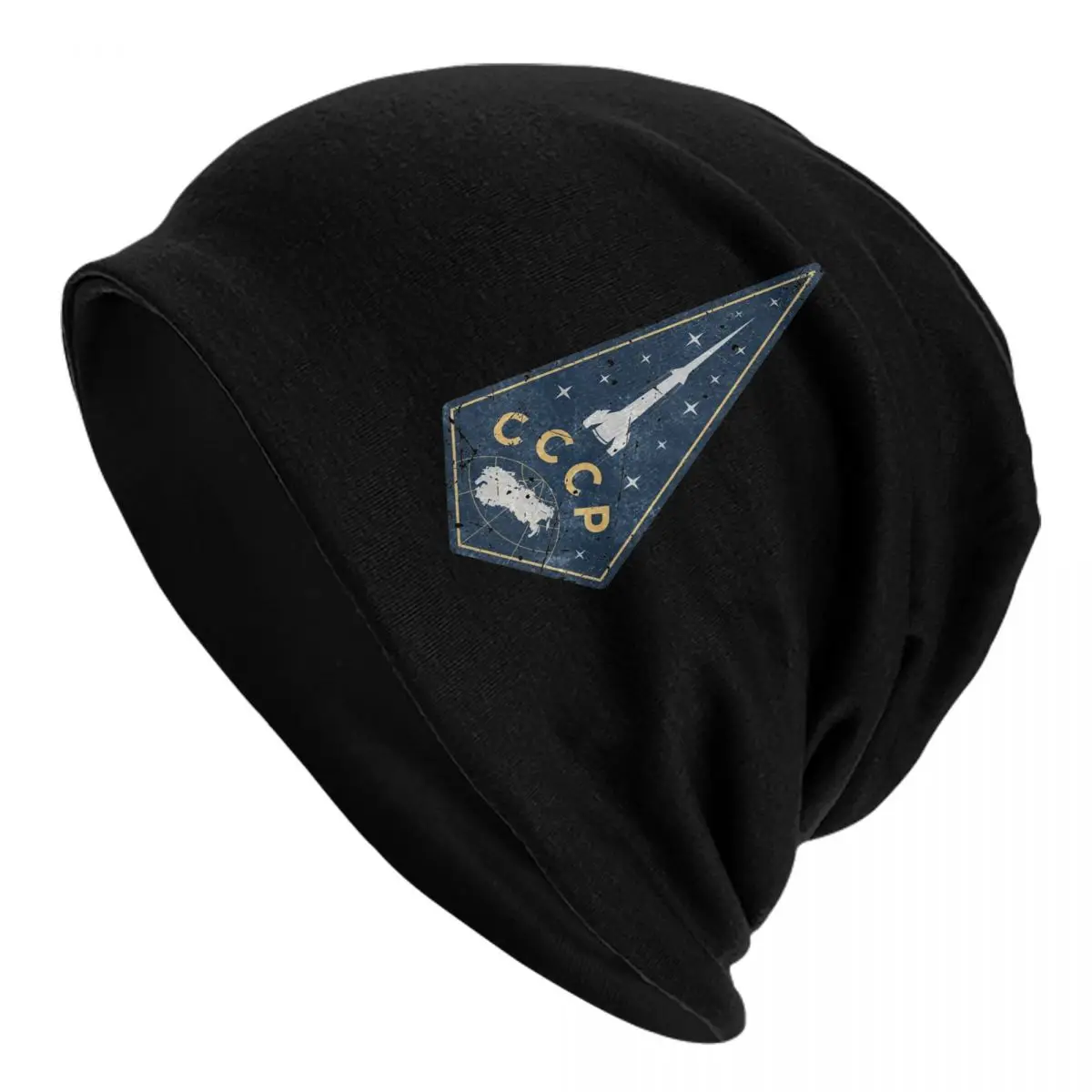 Cappelli Con Cofano Spaziale Cccp Sovietica Berretti Vintage Skullies Cappello Rocket Soyuz Logo Per Uomo Donna Cappelli Per Maglieria Berretto Avvolg