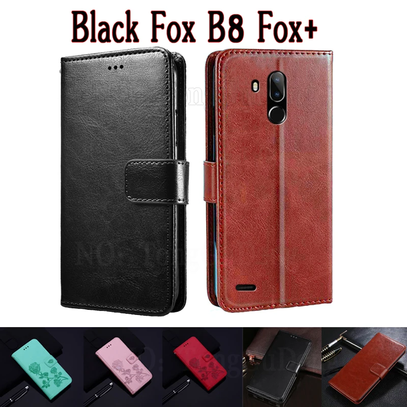 Custodia Per Supporto Per Black Fox B8 Fox Plus Custodia Etui Wallet Funda Book On Black Fox B8 Foxplus Custodia Flip Leather Magnetic Card Coque