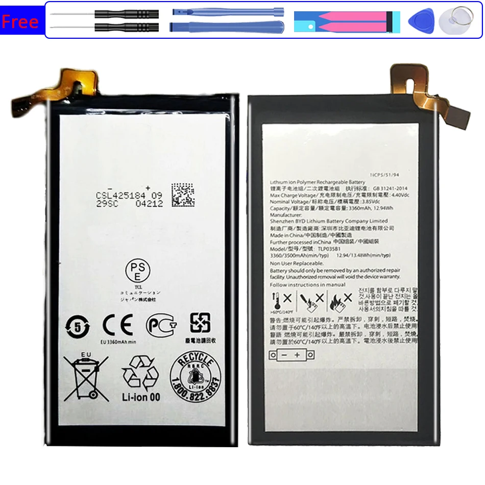 Batteria Tlp035B1 3500Mah Per Blackberry Keytwo Key2 Key 2 Smartphone Bateria