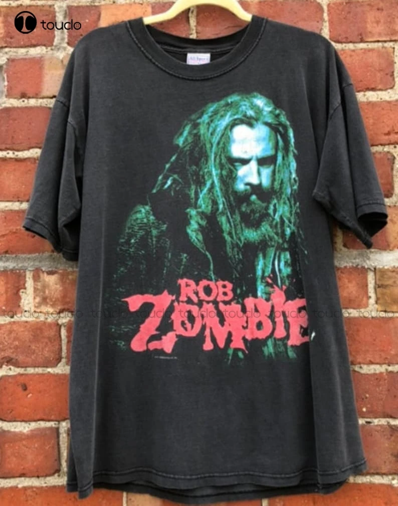 2001 Rob Zombie The Sinse Urge T-Shirt Rob Zombie The Sinse Urge Tour Graphic T-Shirt Tour T-Shirt Nera Unisex