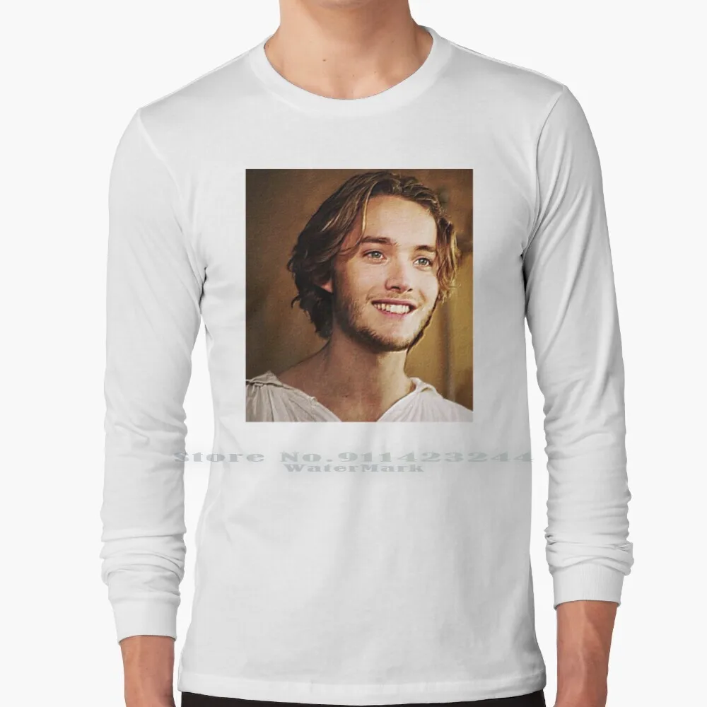 Francis Valois Maglietta A Maniche Lunghe Tee Francis Valois King France Scozia Reign Tv Show Cw Toby Regbo Portrait Royal Ii 2