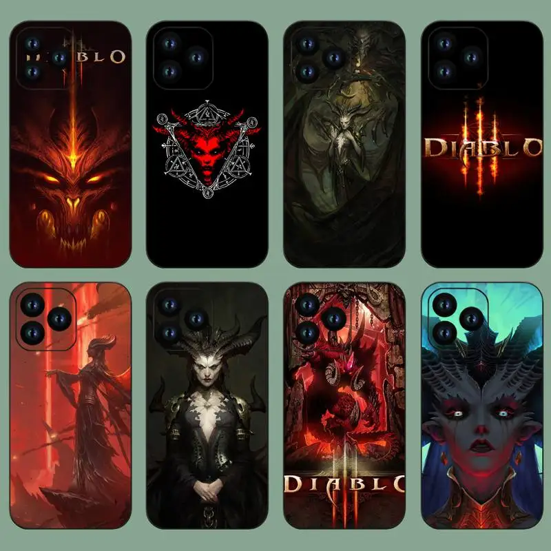 Gioco Diablo Iv Custodia Per Telefono Per Iphone 11 12 13 14 Mini Pro Xs Max X S Plus Xr Shell