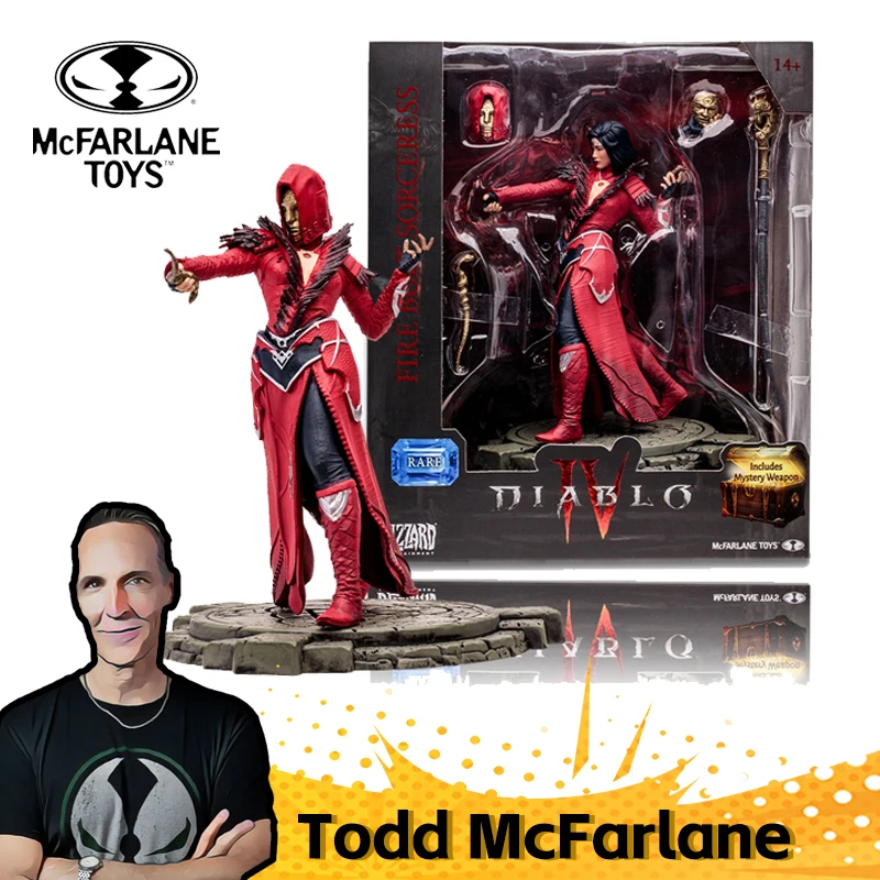 Mcfarlane Toys Fire Bolt Magsess: Rare (Diablo Iv) 1:12 Figura Posata