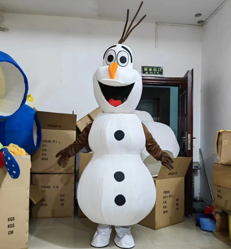 Miniso Disney Fashion Frozen Snow Man Olaf Character Olaf Costume Mascotte Costume Pubblicitario Fancy Dress Party Animal Carnival