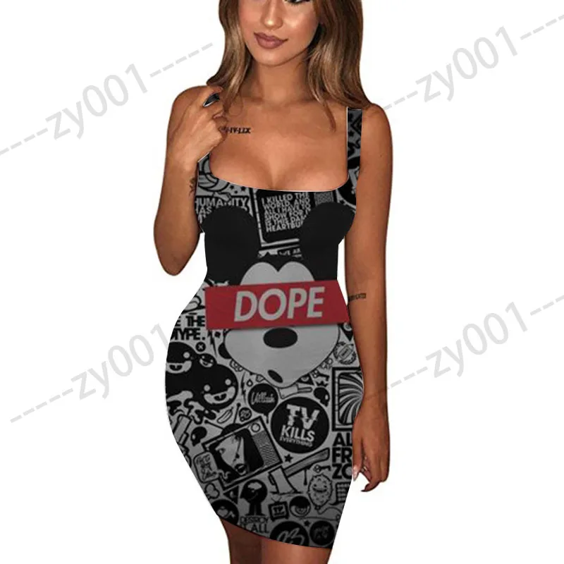 Disney Female Dress Women Elegant Dresses For Women 2022 Summer Outfits Beach Outing Women'S Summer Sundresses Sexy Dress Woman