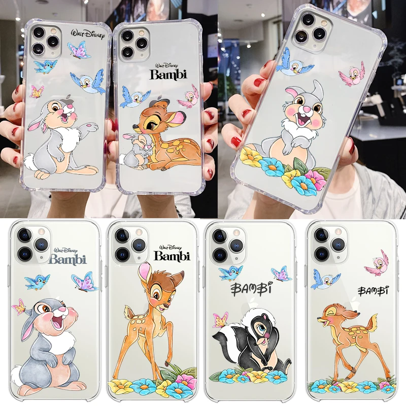 Bambi Thumper Friend Per Apple Iphone 14 13 12 11 Pro Max Mini Xs Max X Xr 7 8 Plus 5S Custodia Per Telefono Trasparente In Silicone Fundas