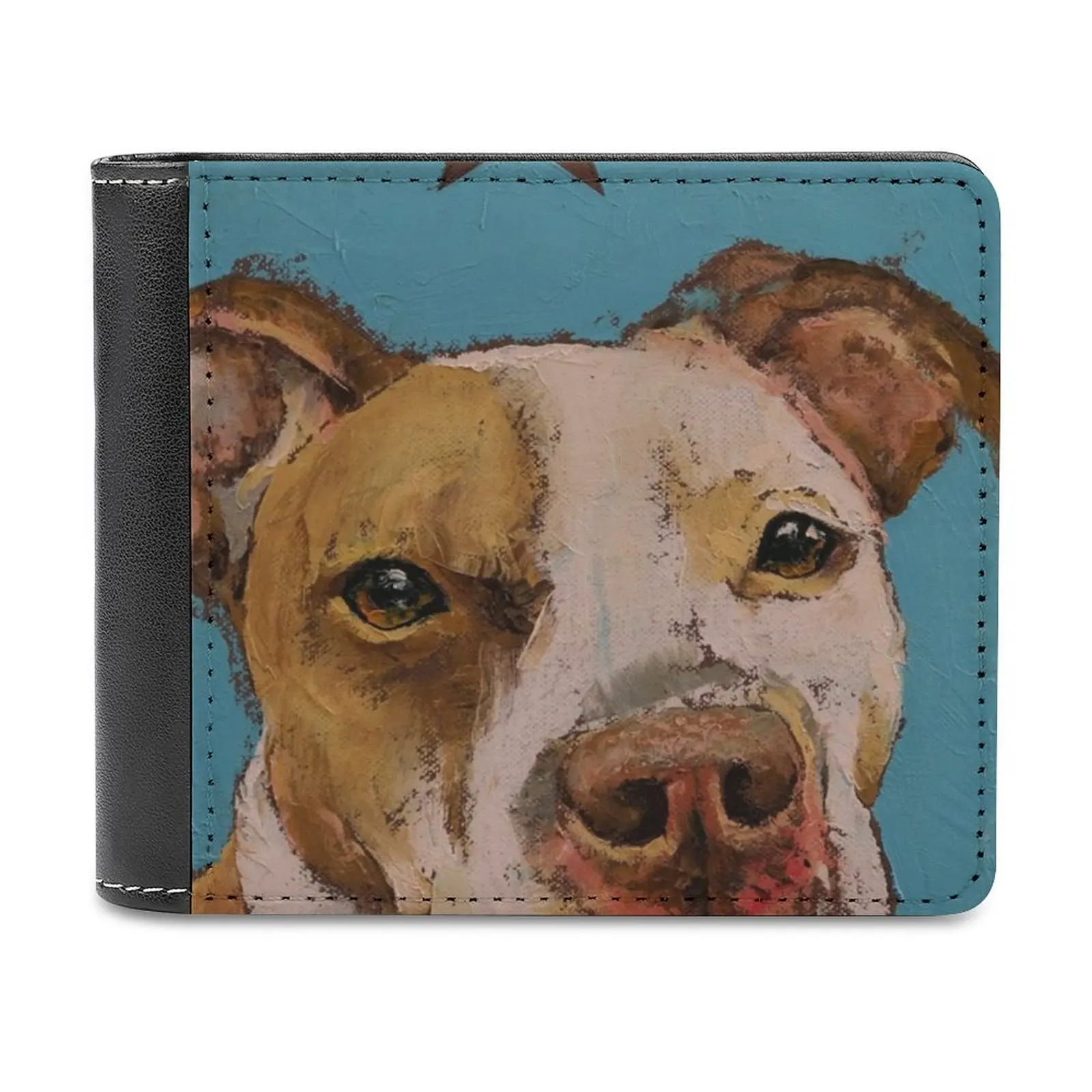 American Pit Bull New Men Portafogli Pu Leather Men Purse Portafoglio Maschile Di Alta Qualità Dog Pit Bull Pitbull American Terrier