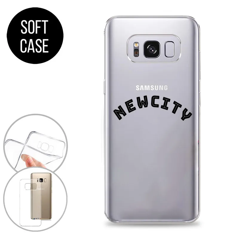 Custodia Samsung New City Word Per Samsung Galaxy S7 8 9 S10 S20 Nota 8 9 S22 Plus S22 Ultra S10E A5 Love Stars Custodia Trasparente