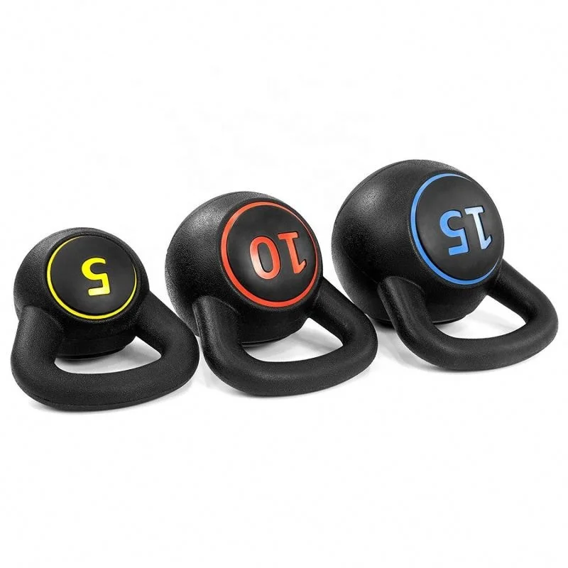 Cina Produttore Logo Personalizzato Fitness Esercizio Kettlebell Competition 5Lb 10Lb 15Lb Dumbbell Kettle Bell Kettlebe Set