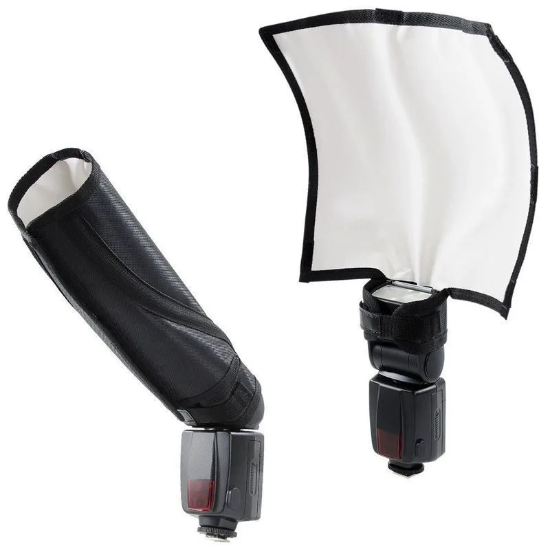 Universal Photo Flash Light Riflettore Pieghevole Snoot Beam Softbox Diffusore Bender Tube Per Canon Nikon Yongnuo Pentax Flashgun