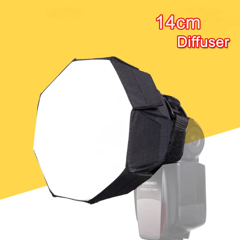 Universale 14 Cm Octagon Flash Softbox Diffusore Per Canon Nikon Sony Yongnuo Godox Metz Speedlite