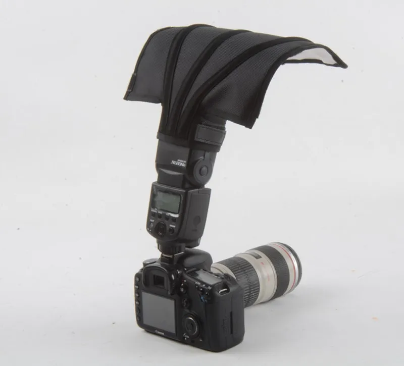 Universal Cloth Flash Light Riflettore Pieghevole Snoot Beam Softbox Diffusore Bender Tube Per Canon Nikon Yongnuo Pentax Flashgun