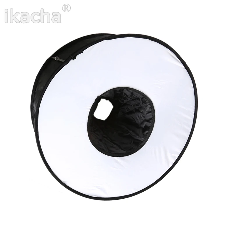 2023 45Cm Ring Softbox Speedlight Round Style Flash Light Shoot Soft Box Pieghevole Soft Flash Light Diffusore Per Canon Nikon