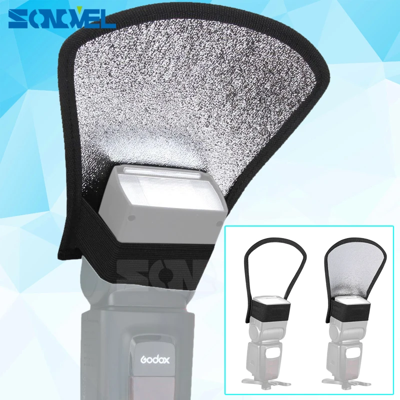 Diffusore Flash Softbox Universale Riflettore Fotocamera Argento/Bianco Per Nikon Canon Sony Pentax Olympus Yongnuo Godox Flash Speedlit