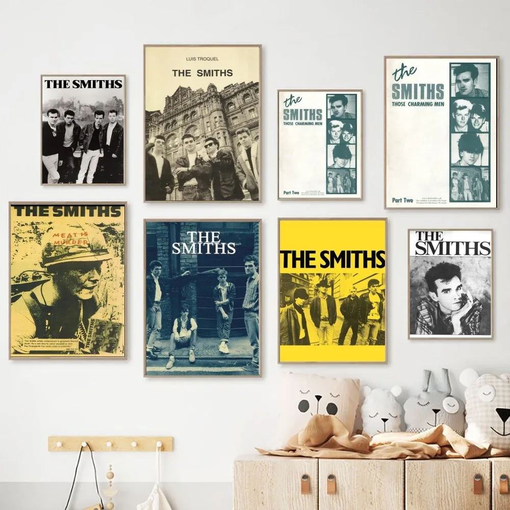 Rock Band The Smiths Retro Poster Carta Kraft Vintage Poster Wall Art Painting Study Stickers