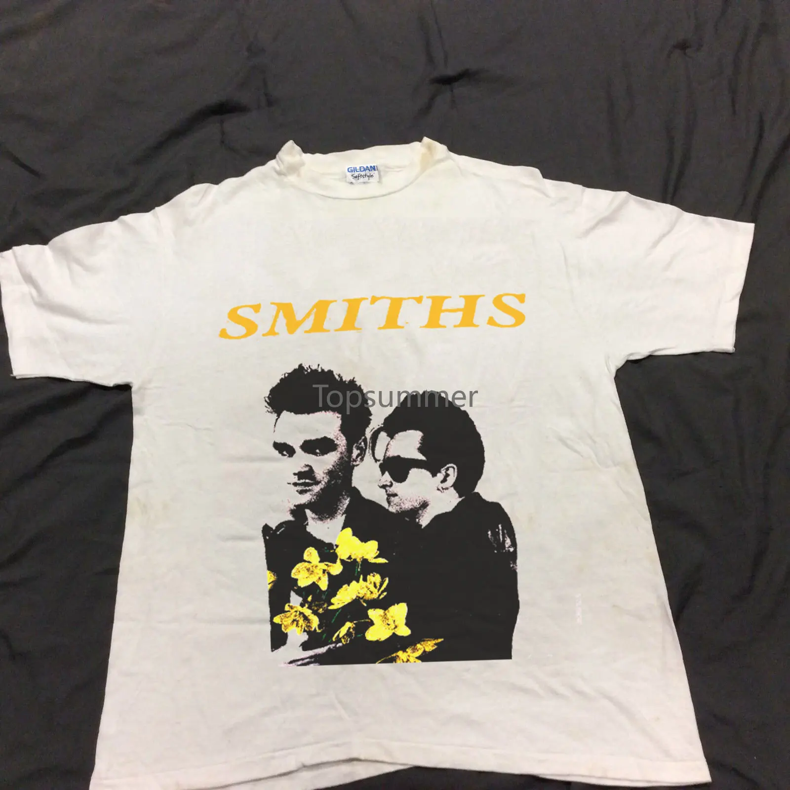Vintage Rare Early 1990S The Smiths Morrissey T-Shirt Reprint T-Shirt In Cotone O-Collo Manica Corta